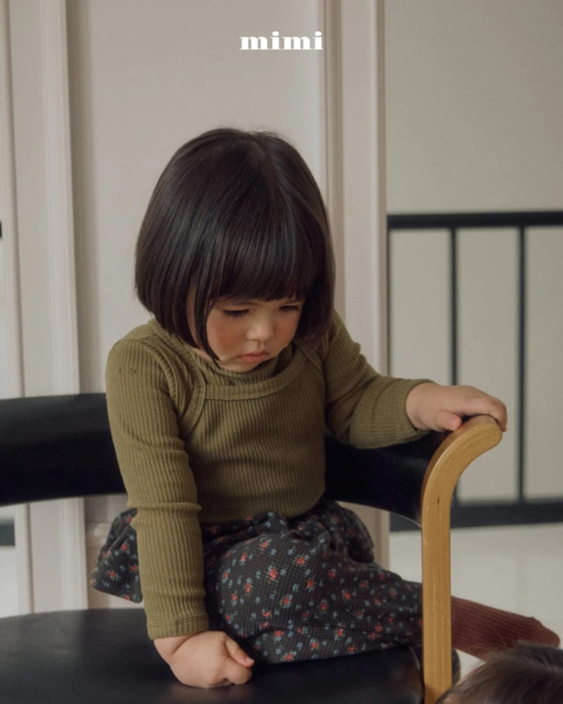 Bymimi - Korean Children Fashion - #todddlerfashion - Olive Tee - 3