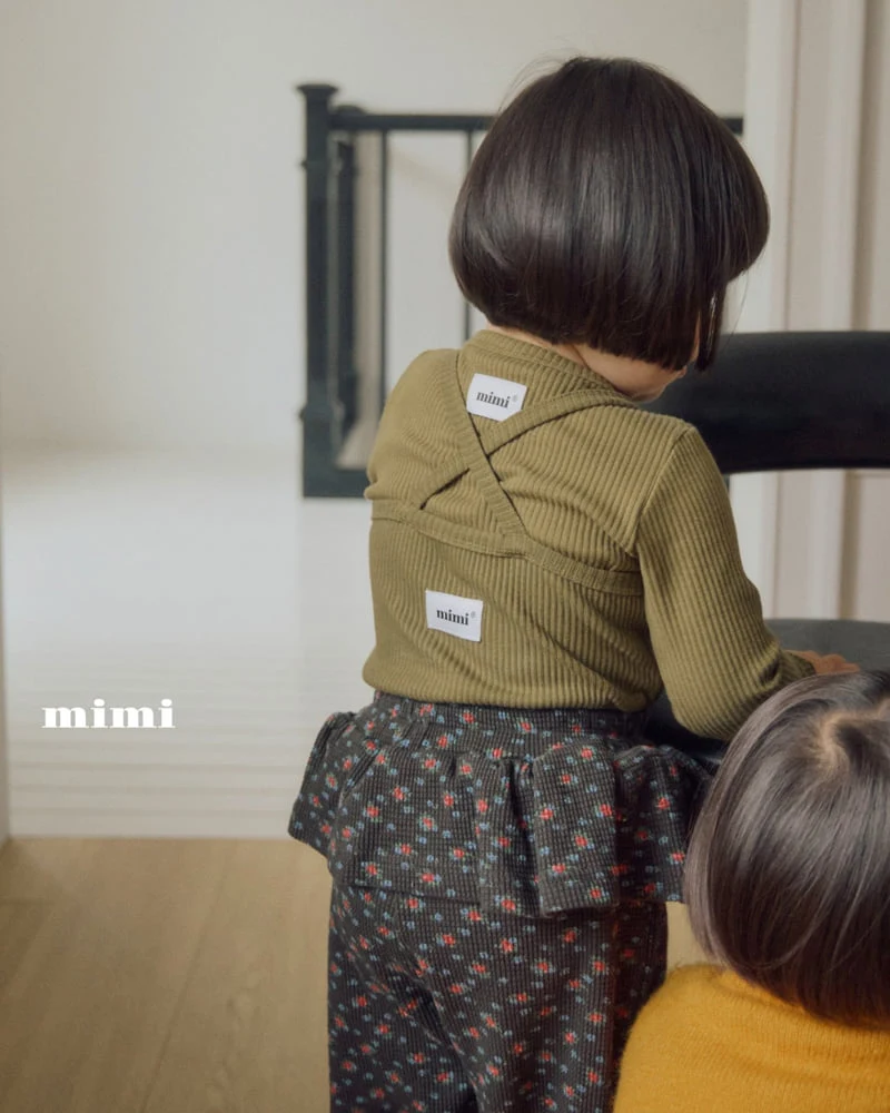 Bymimi - Korean Children Fashion - #todddlerfashion - Olive Tee - 4
