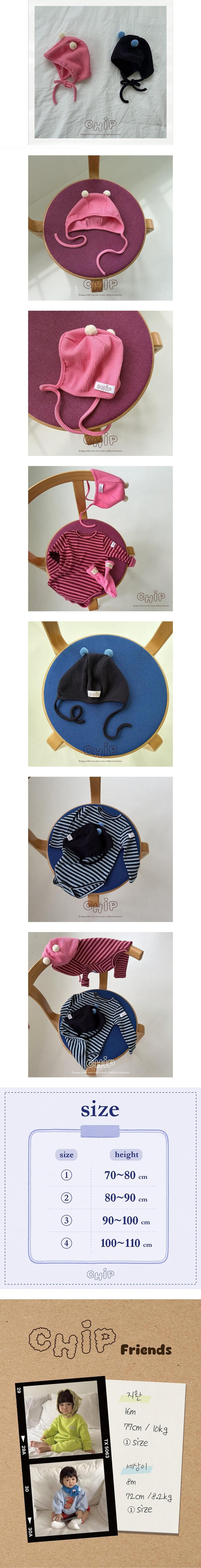 Chip - Korean Baby Fashion - #babywear - Drop Bonnet