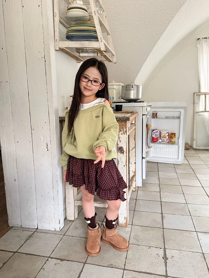 Comma - Korean Children Fashion - #Kfashion4kids - V-Trim Sweatshirt - 8