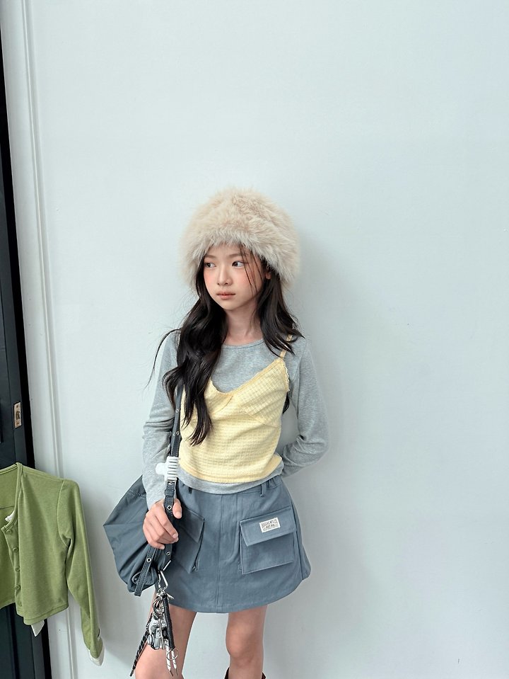 Comma - Korean Children Fashion - #Kfashion4kids - Bustier Layered Tee - 6