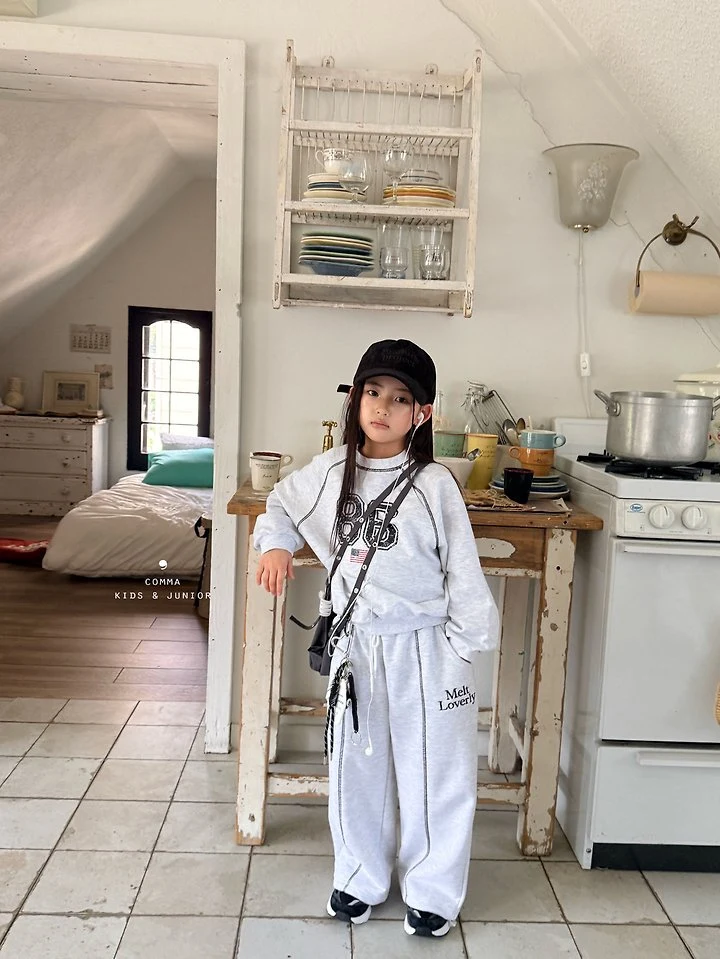 Comma - Korean Children Fashion - #Kfashion4kids - Cut-Line Embroidered Pants - 7