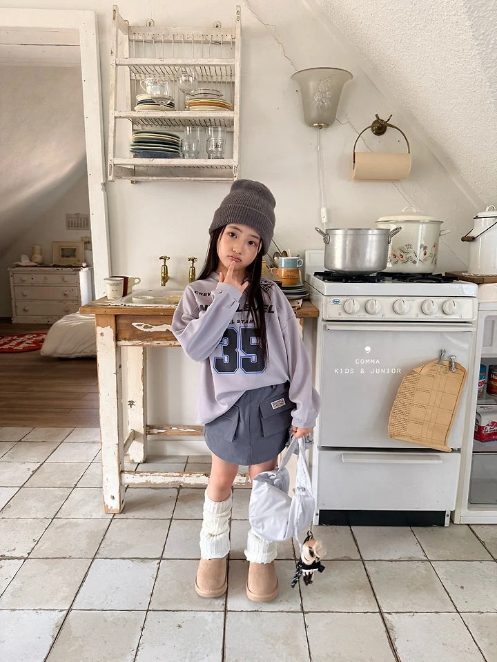 Comma - Korean Children Fashion - #Kfashion4kids - Cut-Line Boxy Tee - 9