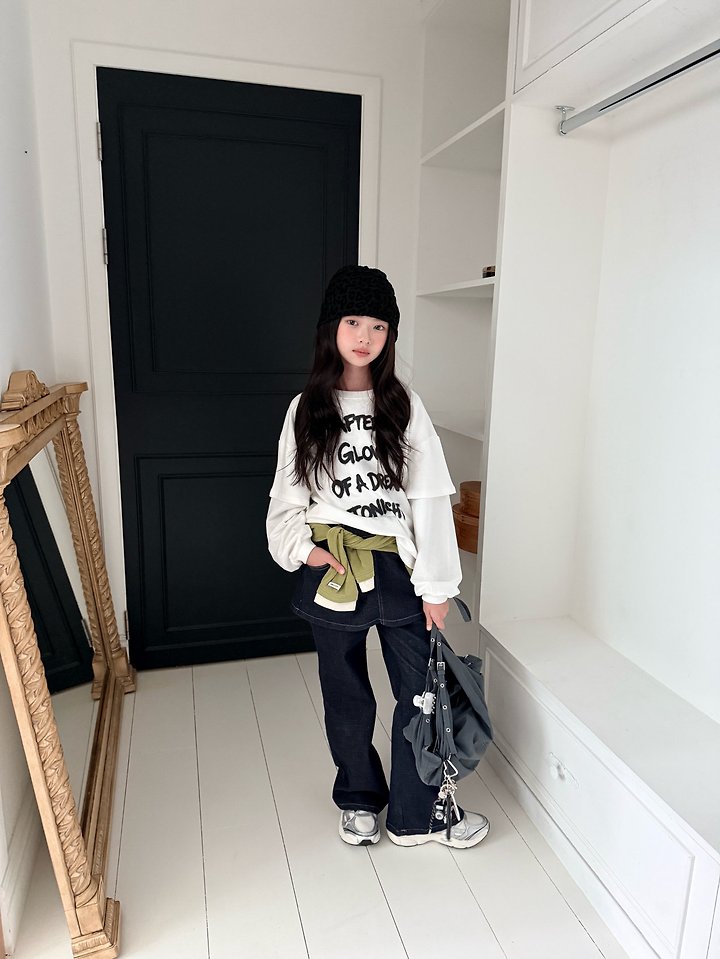 Comma - Korean Children Fashion - #Kfashion4kids - Skirt Denim Pants - 8