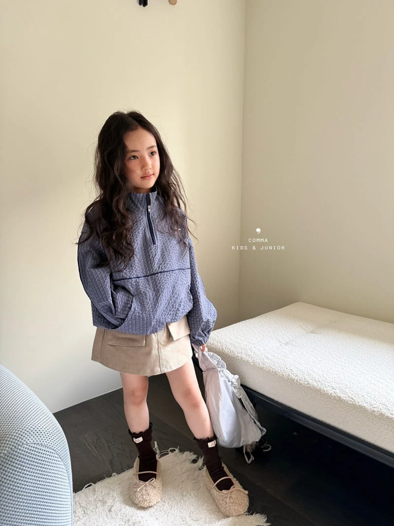 Comma - Korean Children Fashion - #Kfashion4kids - Half Zip-Up Windbreaker - 2