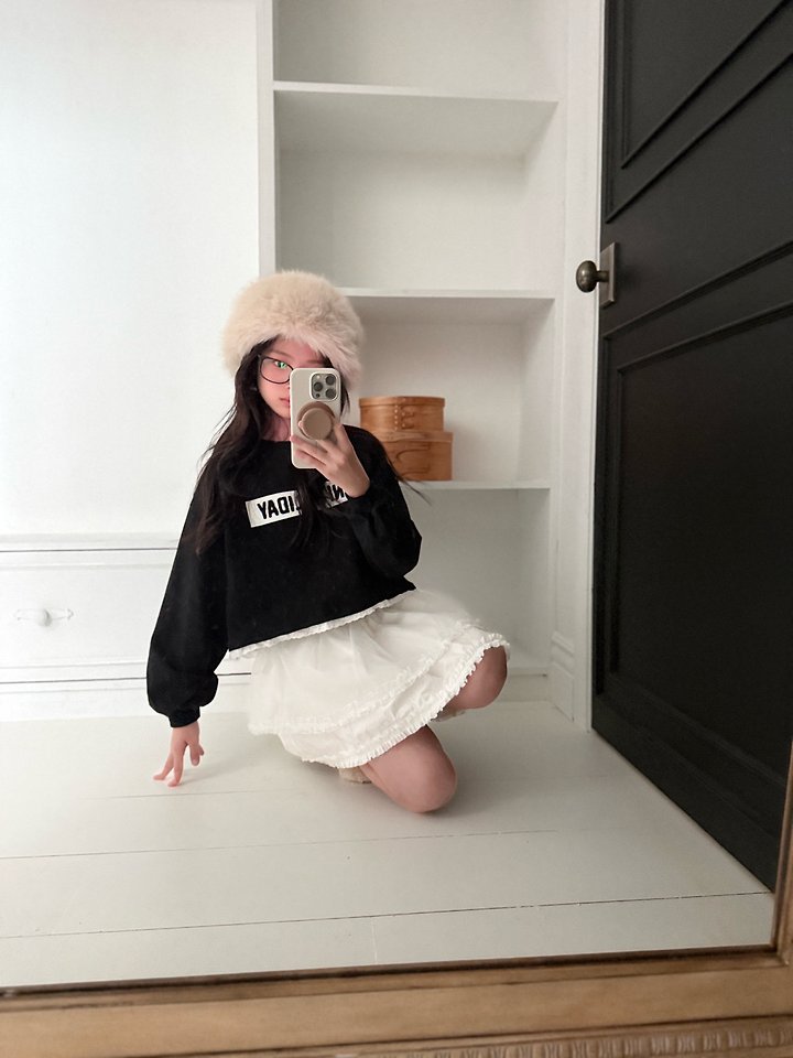 Comma - Korean Children Fashion - #prettylittlegirls - Mini Lace Tee - 4
