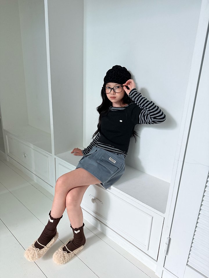 Comma - Korean Children Fashion - #childofig - Cargo Skirt Pants - 8