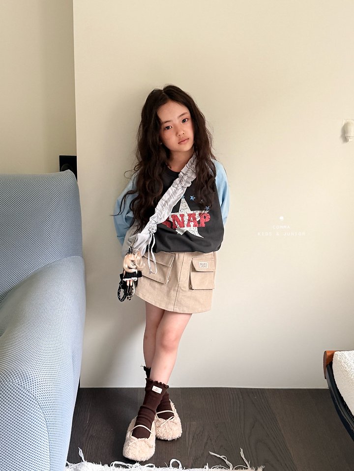 Comma - Korean Children Fashion - #childofig - Snap Raglan Tee - 6