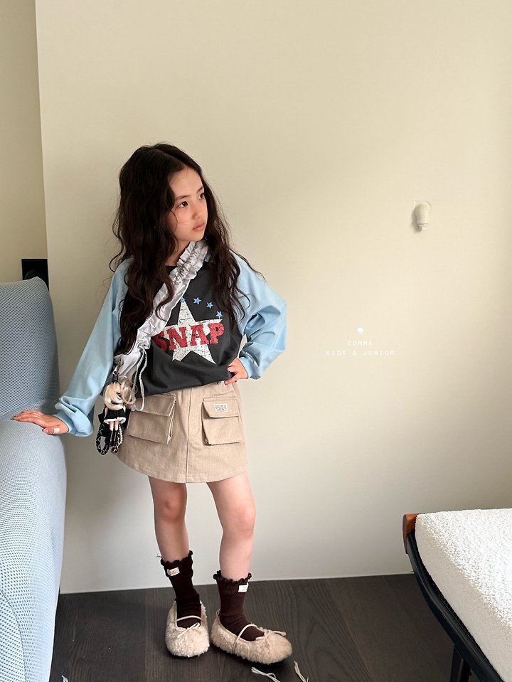 Comma - Korean Children Fashion - #childofig - Snap Raglan Tee - 7