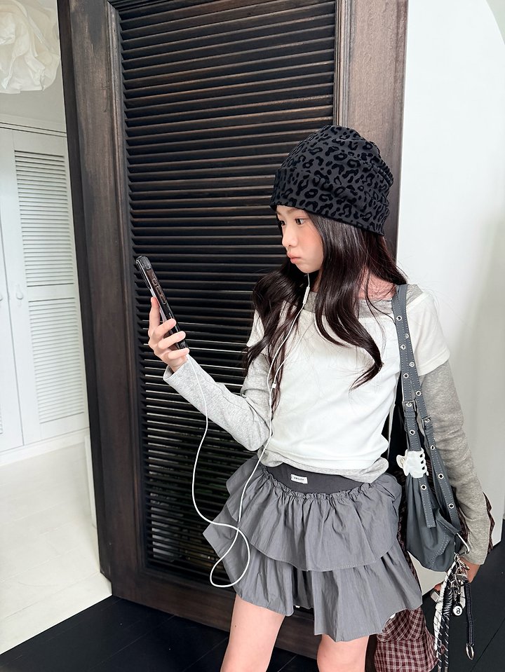 Comma - Korean Children Fashion - #childofig - Label Cancan Skirt - 5