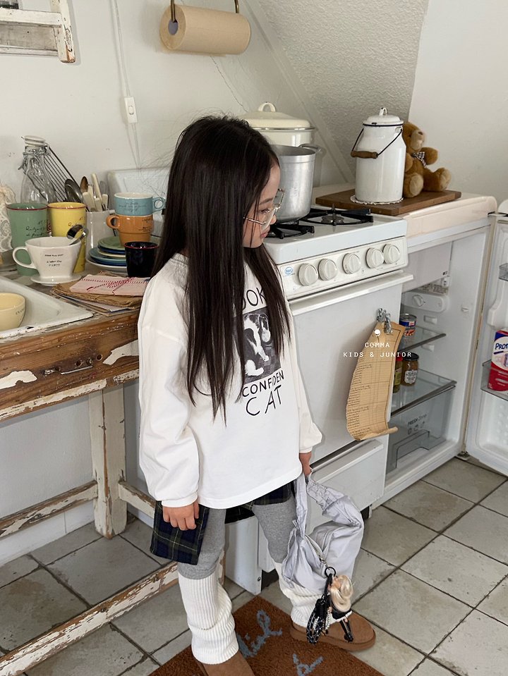 Comma - Korean Children Fashion - #childofig - Kitty Tee - 4