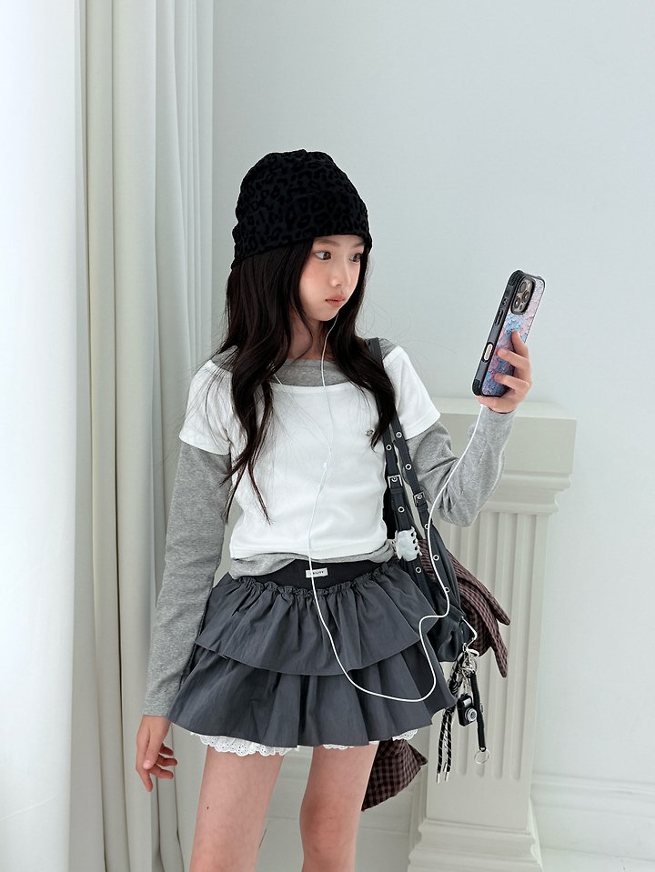 Comma - Korean Children Fashion - #childrensboutique - Point Layered Tee - 2