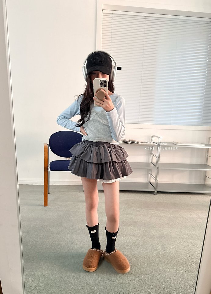Comma - Korean Children Fashion - #childrensboutique - Label Cancan Skirt - 6