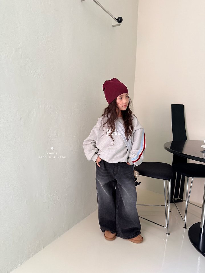 Comma - Korean Children Fashion - #designkidswear - Wide Denim Pants - 5