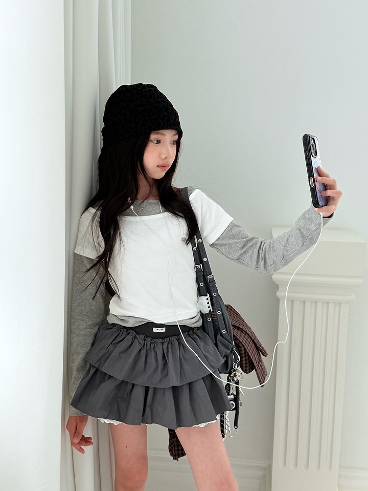 Comma - Korean Children Fashion - #designkidswear - Point Layered Tee - 3