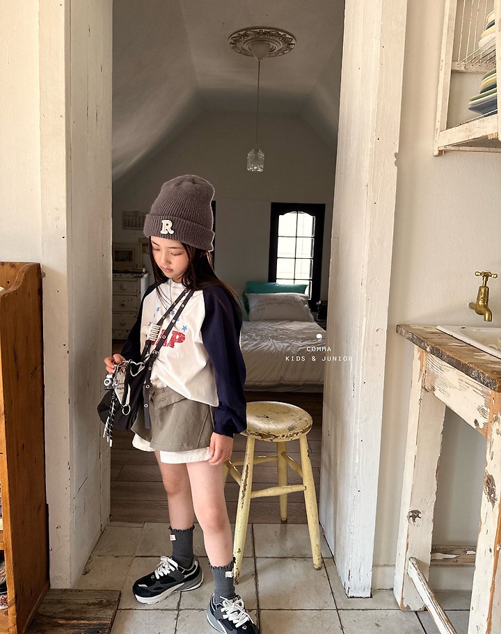 Comma - Korean Children Fashion - #designkidswear - Snap Raglan Tee - 9