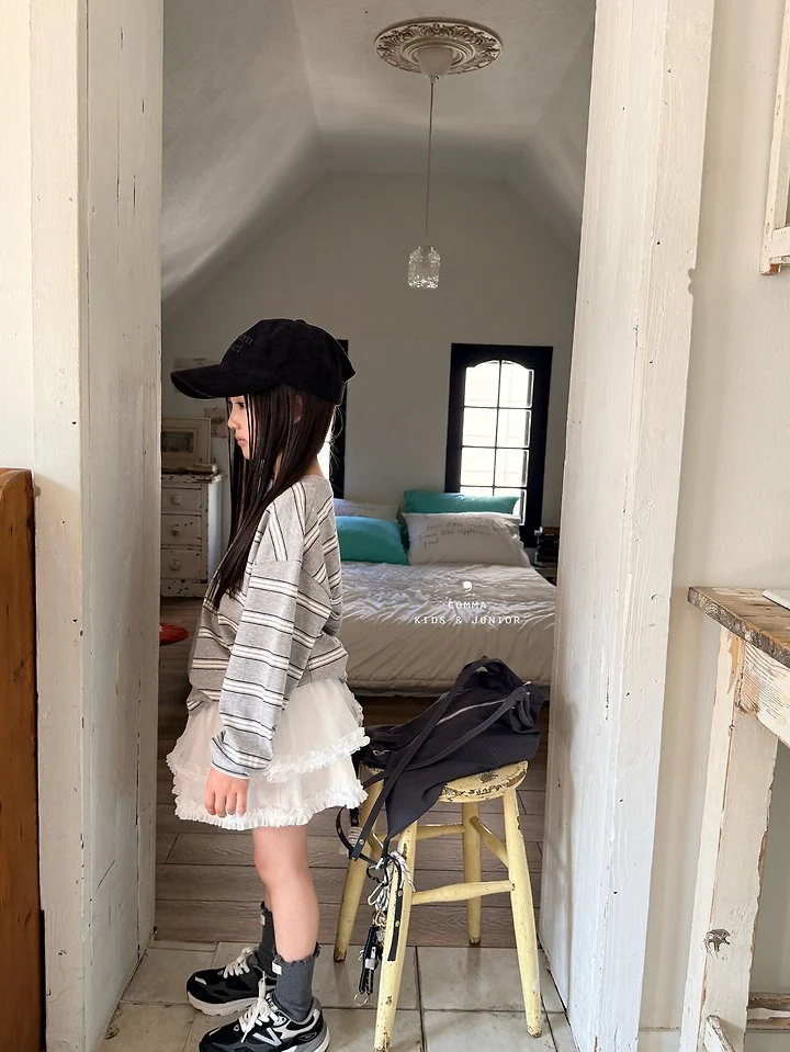 Comma - Korean Children Fashion - #designkidswear - Label Stripe Tee - 5