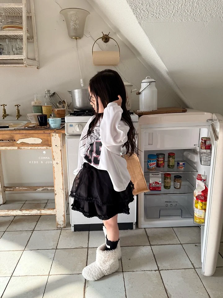 Comma - Korean Children Fashion - #designkidswear - Cut-Line Boxy Tee - 3