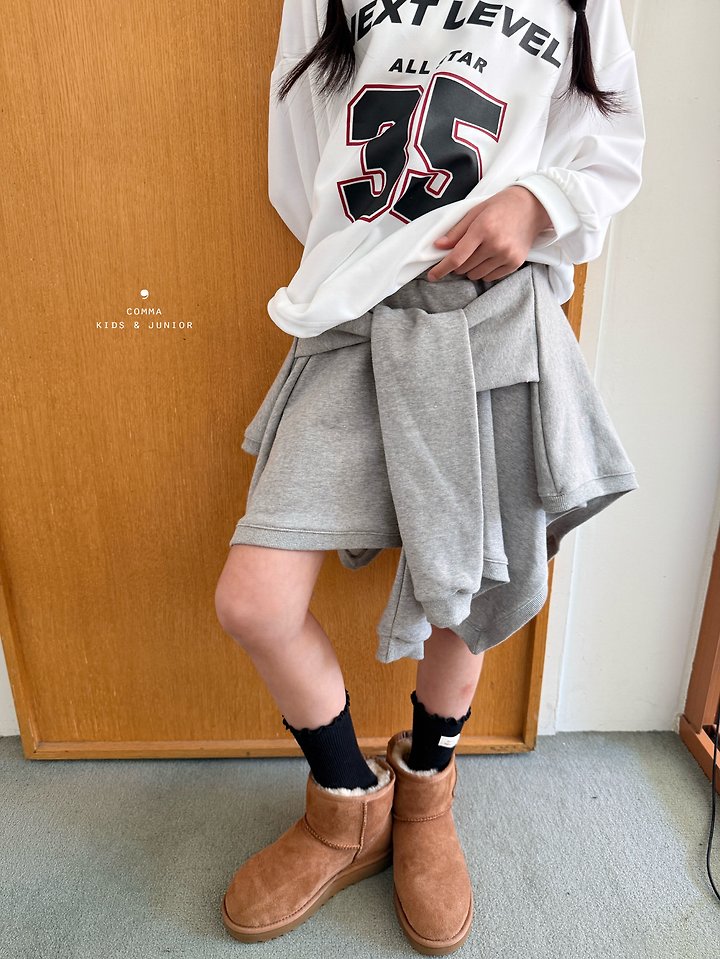 Comma - Korean Children Fashion - #discoveringself - Tie-Front Skirt Pants