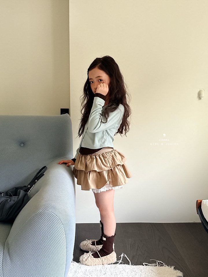 Comma - Korean Children Fashion - #discoveringself - Colorblock Cardigan - 9