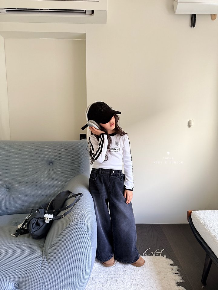 Comma - Korean Children Fashion - #discoveringself - Colorblock Double Stripe Tee - 9