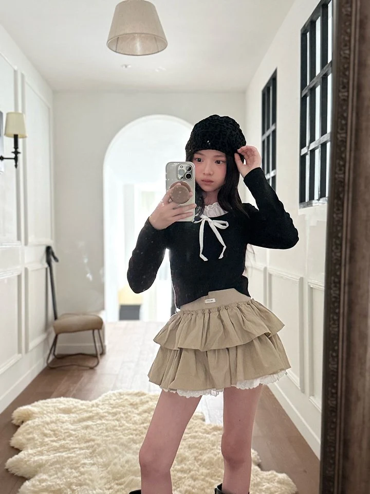 Comma - Korean Children Fashion - #fashionkids - Shirring Ribbon Tee - 8