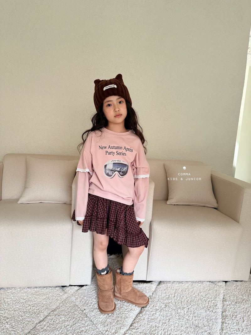 Comma - Korean Children Fashion - #discoveringself - Goggle Lace Tee - 4