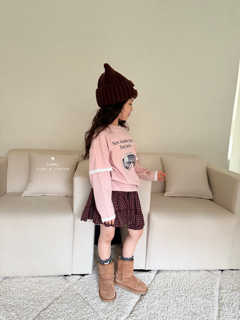 Comma - Korean Children Fashion - #kidsshorts - Goggle Lace Tee - 5