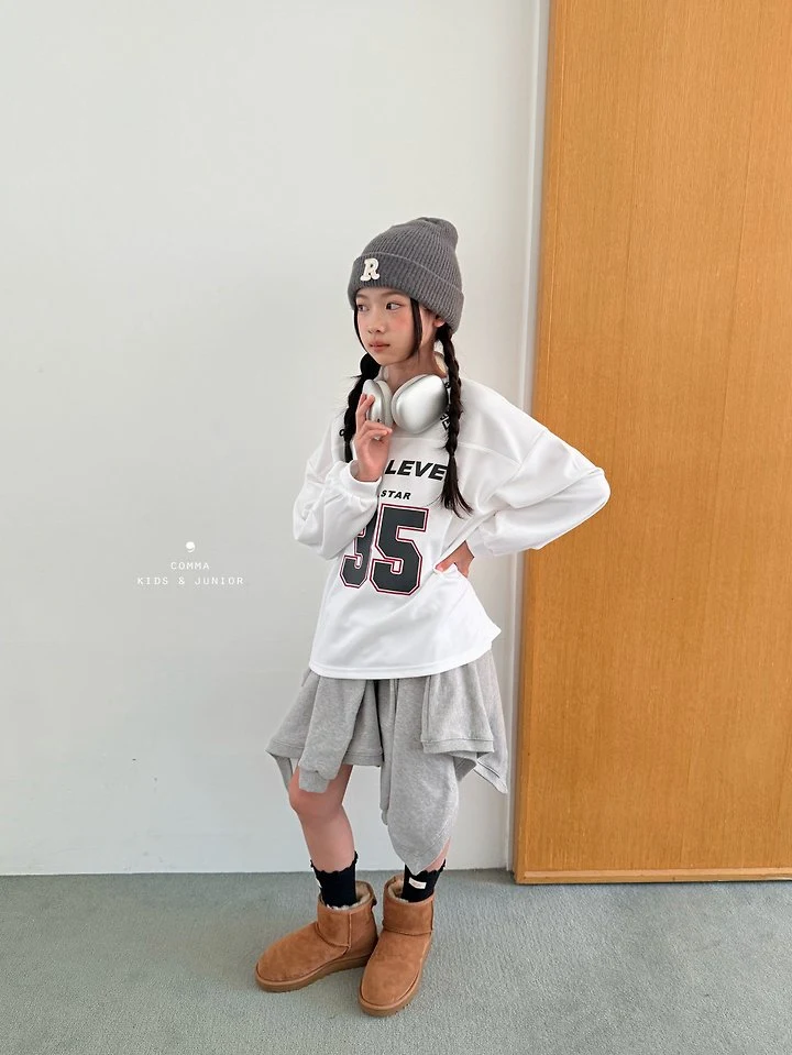 Comma - Korean Children Fashion - #kidsshorts - Tie-Front Skirt Pants - 3