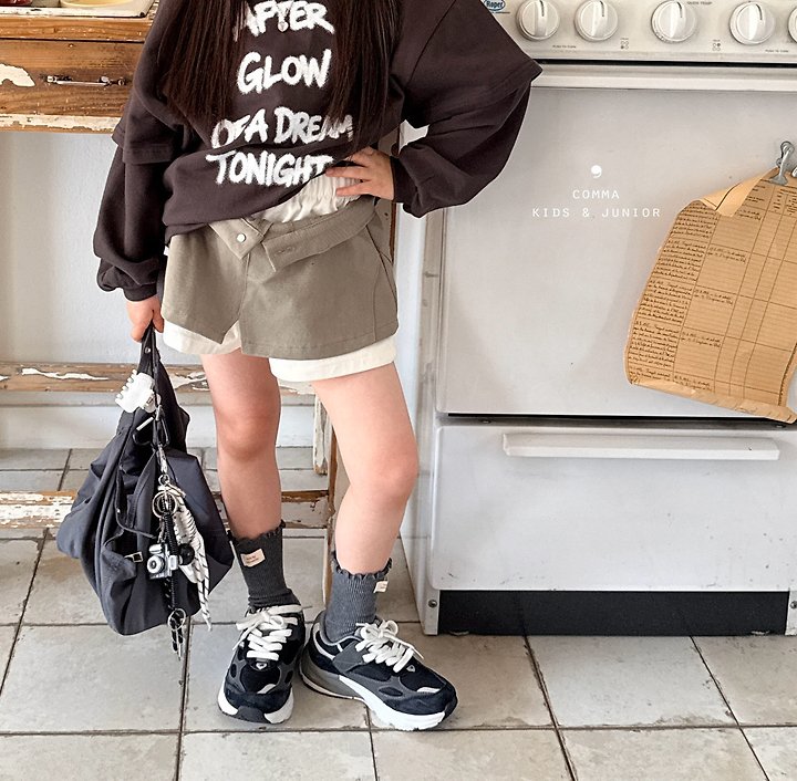 Comma - Korean Children Fashion - #kidsstore - Layered Shorts