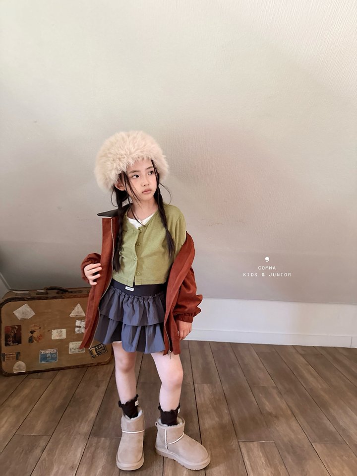 Comma - Korean Children Fashion - #kidsstore - Colorblock Cardigan - 12