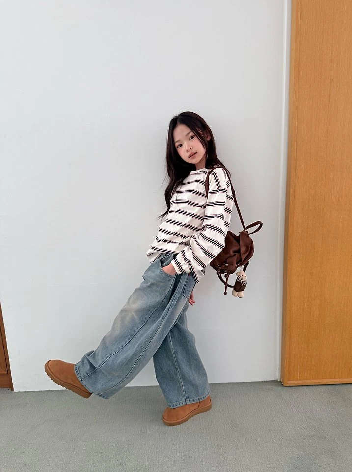 Comma - Korean Children Fashion - #kidsstore - Label Stripe Tee - 9