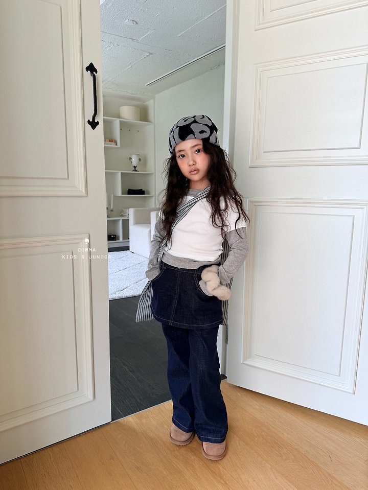 Comma - Korean Children Fashion - #kidzfashiontrend - Point Layered Tee - 8
