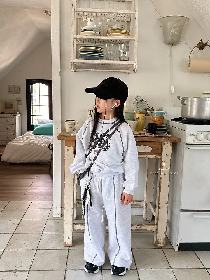 Comma - Korean Children Fashion - #kidzfashiontrend - Cut-Line Embroidered Pants - 6