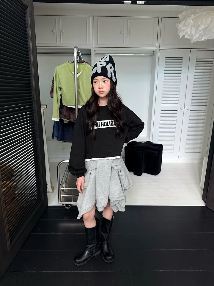 Comma - Korean Children Fashion - #kidzfashiontrend - Tie-Front Skirt Pants - 5