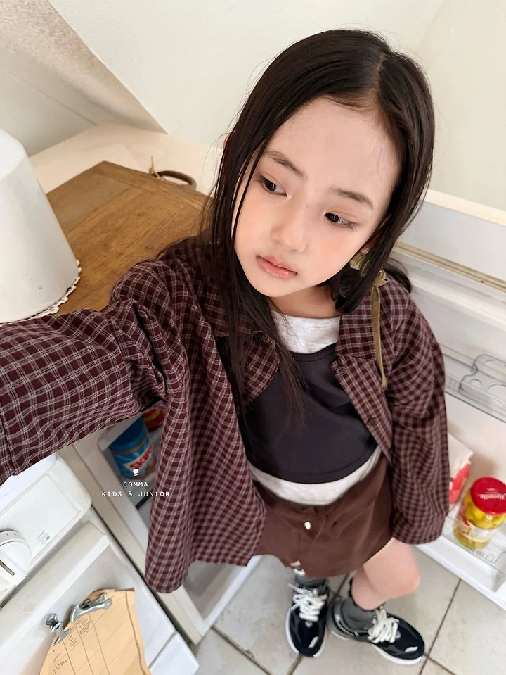 Comma - Korean Children Fashion - #magicofchildhood - Check Shirt - 12