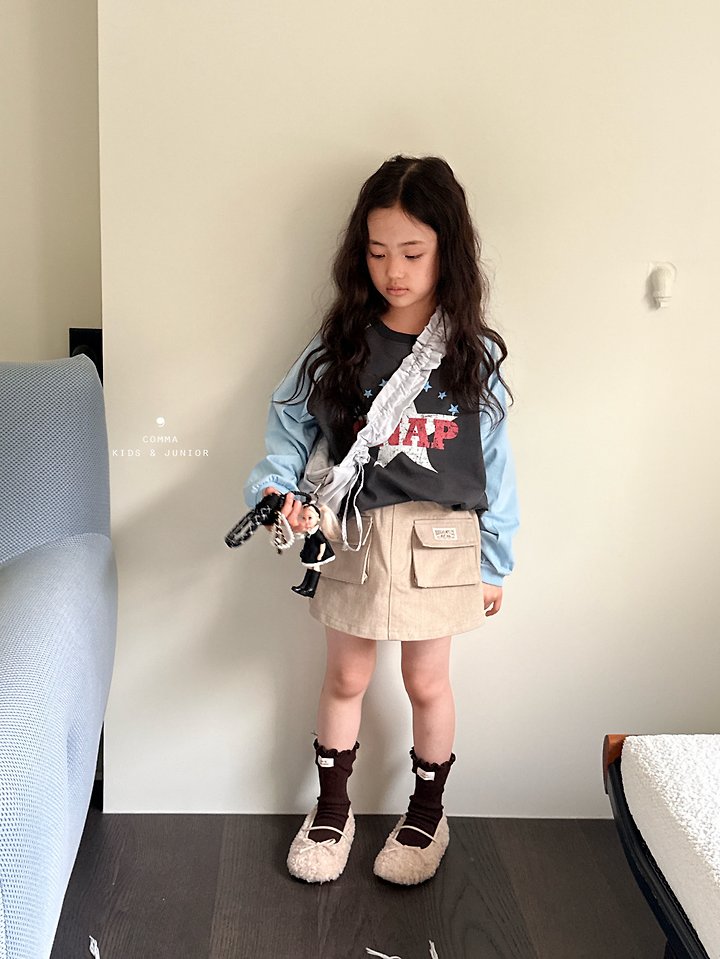 Comma - Korean Children Fashion - #magicofchildhood - Snap Raglan Tee - 3