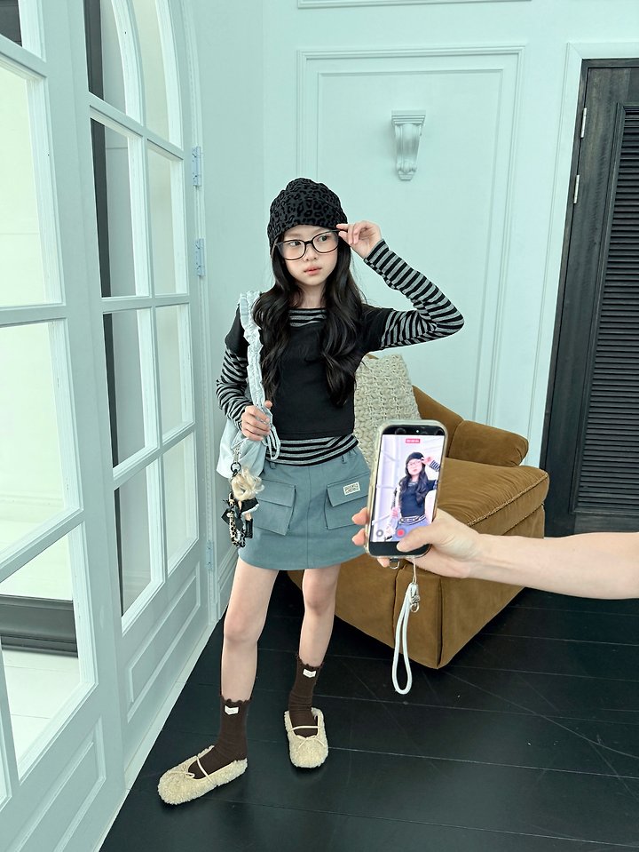 Comma - Korean Children Fashion - #minifashionista - Point Layered Tee - 12