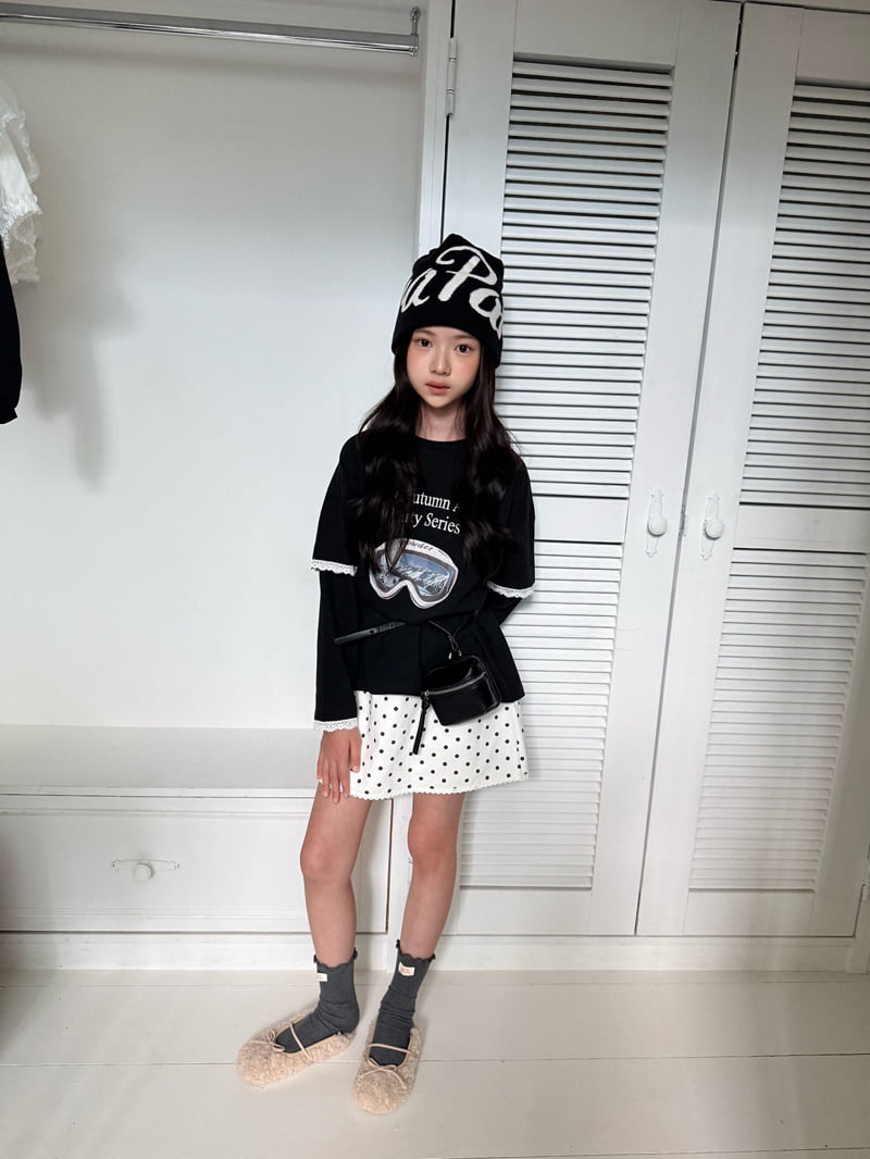 Comma - Korean Children Fashion - #minifashionista - Goggle Lace Tee - 11