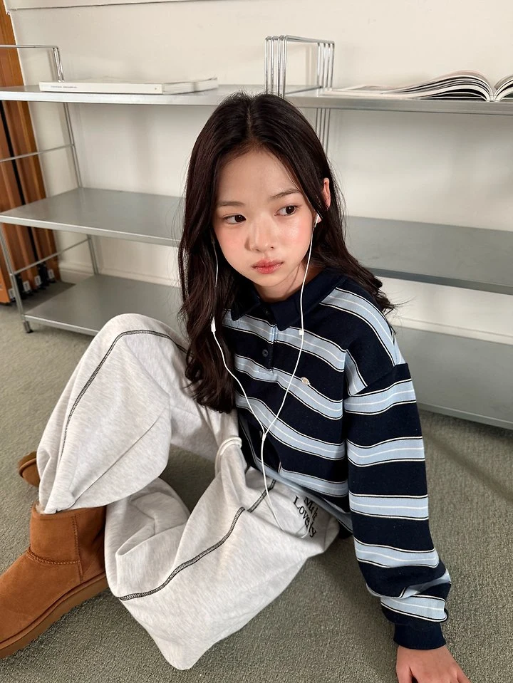 Comma - Korean Children Fashion - #minifashionista - Cut-Line Embroidered Pants - 10