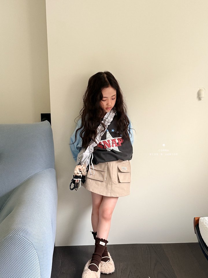 Comma - Korean Children Fashion - #magicofchildhood - Snap Raglan Tee - 4
