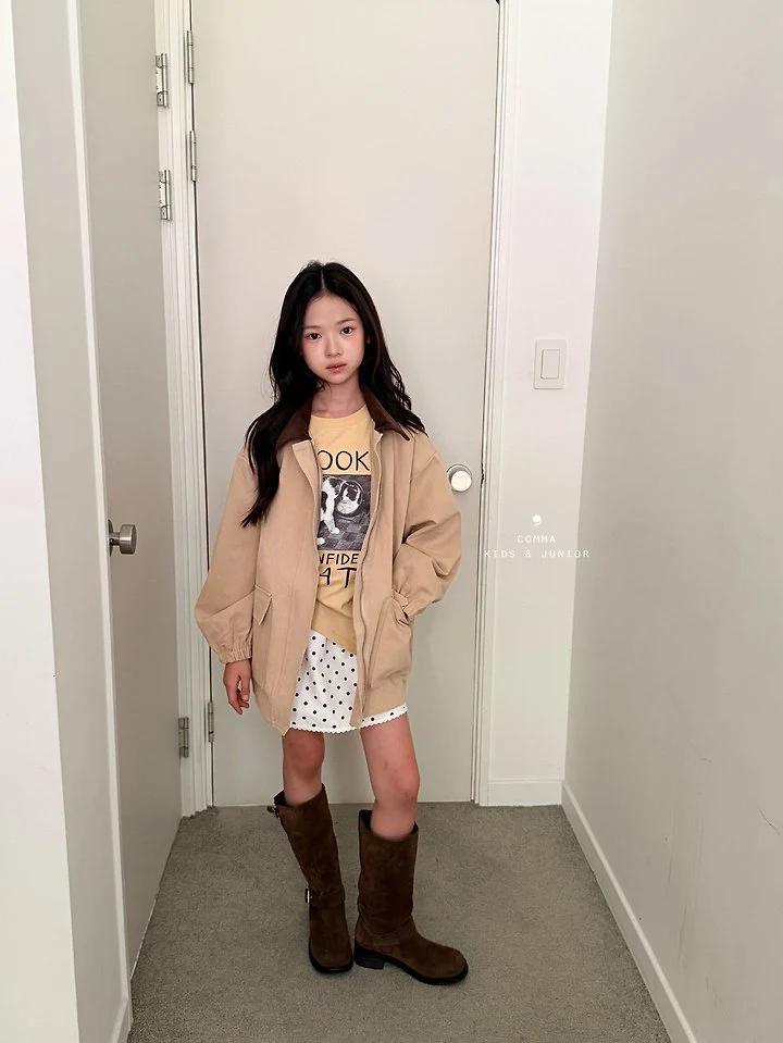 Comma - Korean Children Fashion - #minifashionista - Collar Jacket - 3