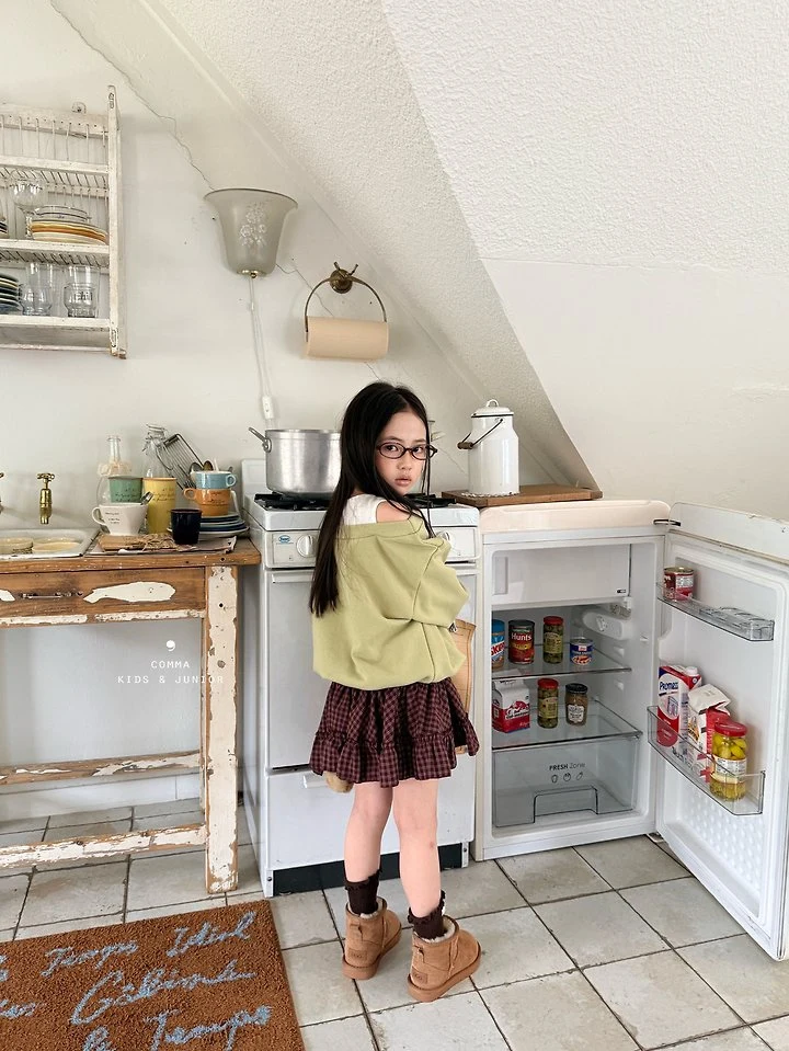 Comma - Korean Children Fashion - #prettylittlegirls - V-Trim Sweatshirt - 12
