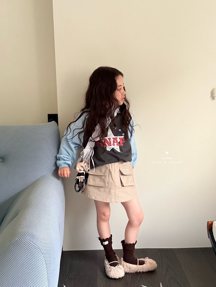 Comma - Korean Children Fashion - #prettylittlegirls - Snap Raglan Tee - 5