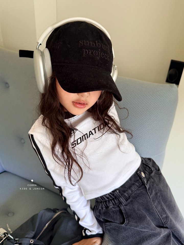 Comma - Korean Children Fashion - #prettylittlegirls - Colorblock Double Stripe Tee - 2