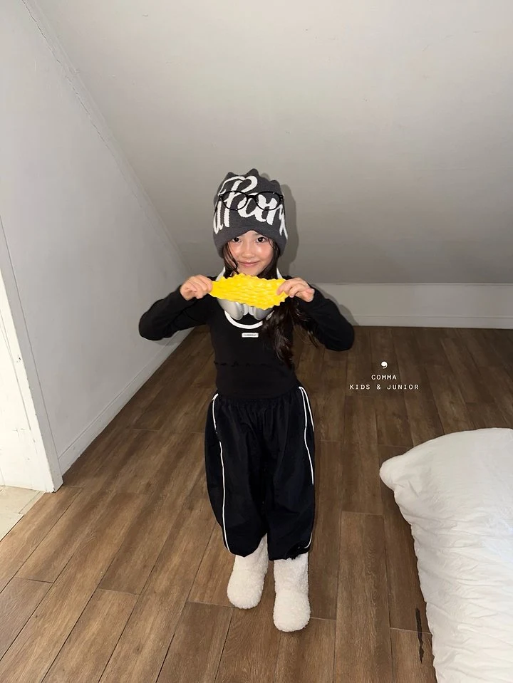 Comma - Korean Children Fashion - #stylishchildhood - Label Strap Layered Tee - 2