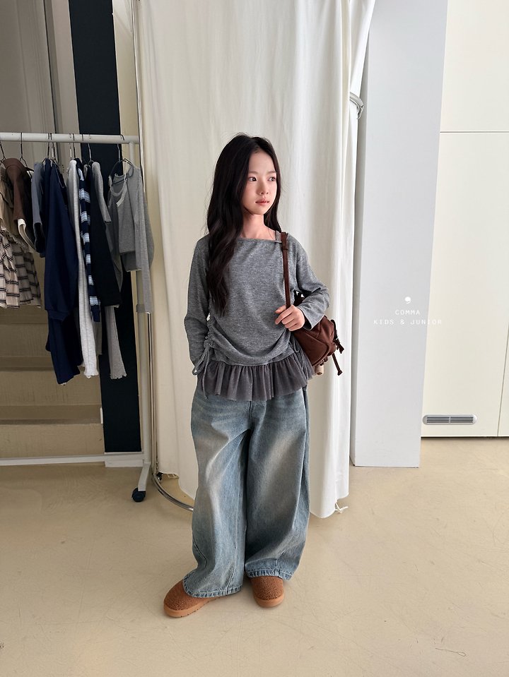 Comma - Korean Children Fashion - #stylishchildhood - Mesh Frill Set - 6