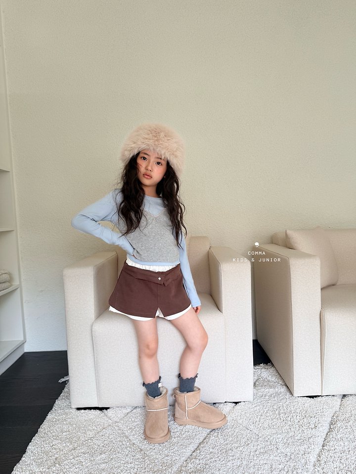 Comma - Korean Children Fashion - #todddlerfashion - Bustier Layered Tee - 11
