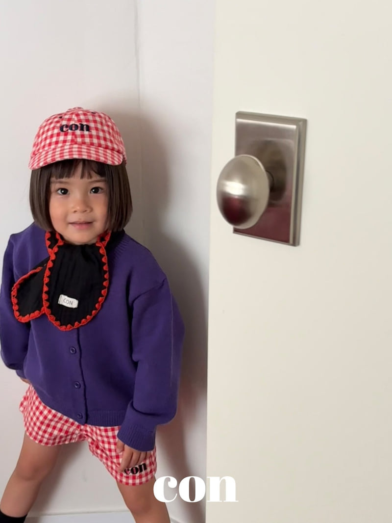 Con - Korean Baby Fashion - #babyboutique - Check Cap - 9