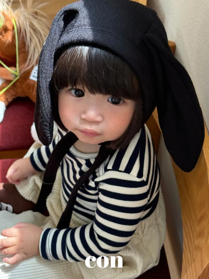 Con - Korean Baby Fashion - #babyboutiqueclothing - Rabbit Bonnet - 3